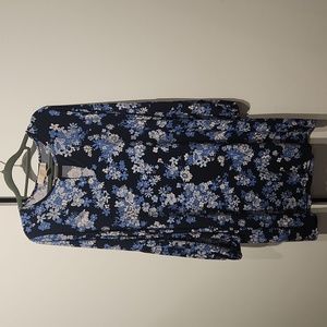 Michael Kors Long Sleeve Floral Dress